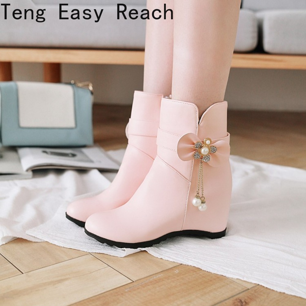 Ethnic Fashion Women - Botas de Moda con Plataforma para