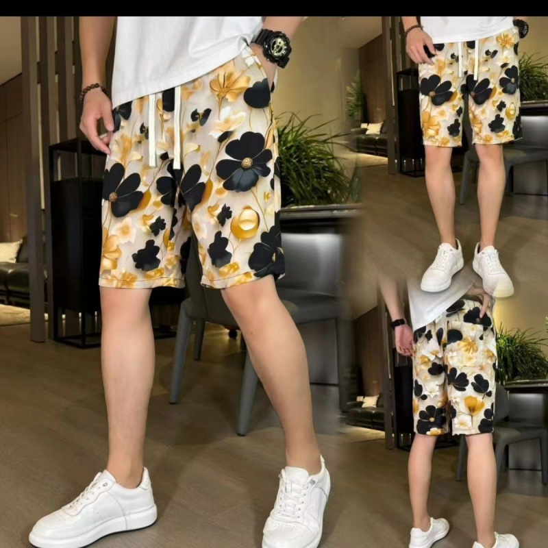 New Ethnic Fashion - Pantalones cortos con estampado Floral, Shorts