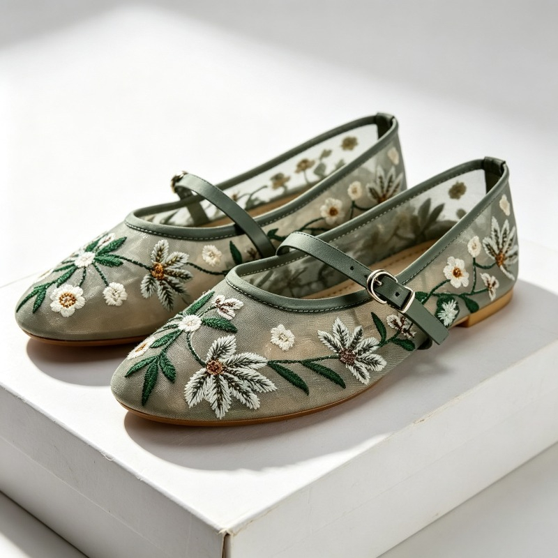 Zapatos planos de Ballet de oc - Ethnic Fashion Design reseña y precio