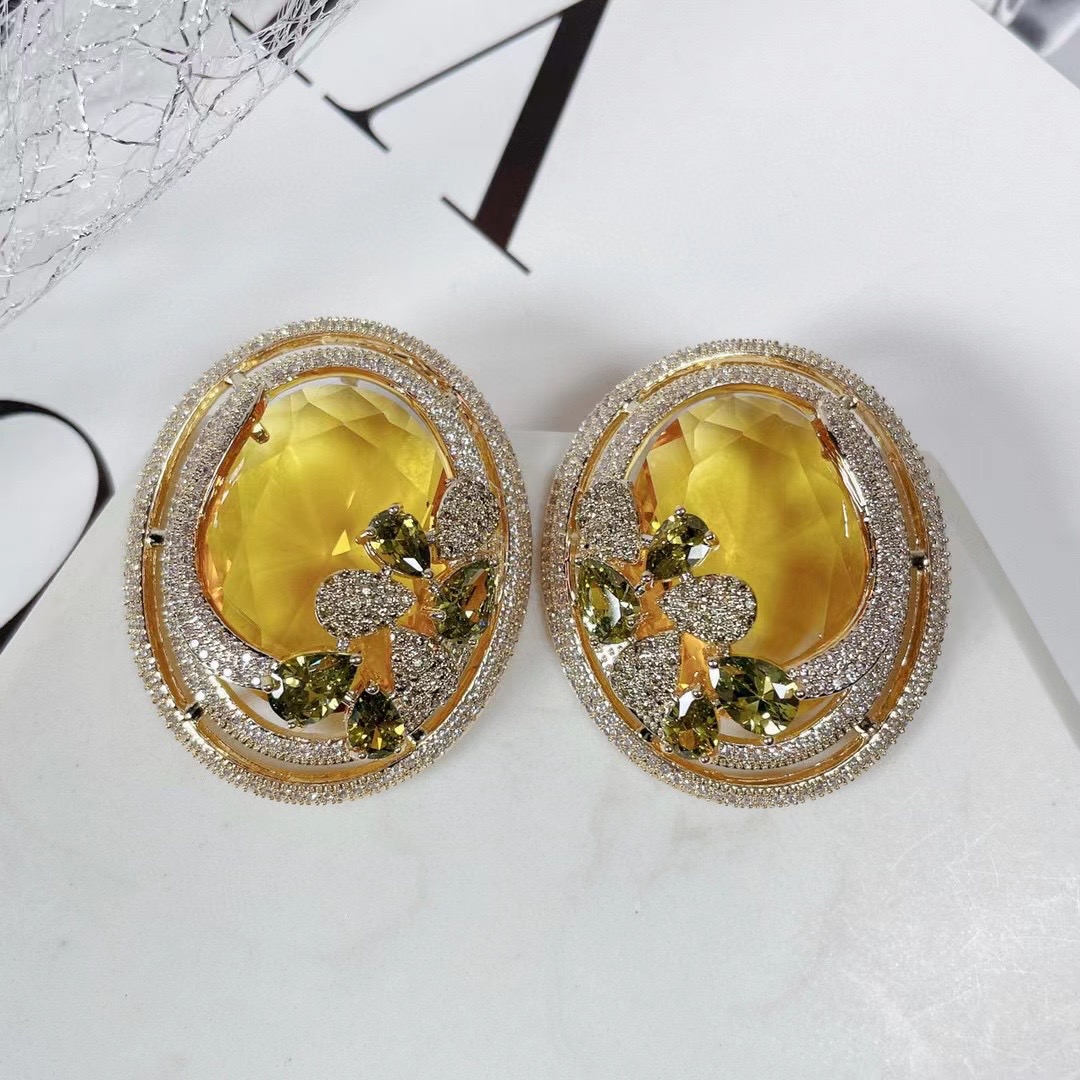 Pendientes SENYU de lujo con f - Ethnic Fashion India reseña y precio