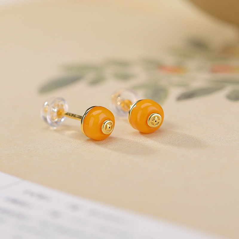Pendientes pequeños redondos c - Ethnic Fashion Co In reseña y precio
